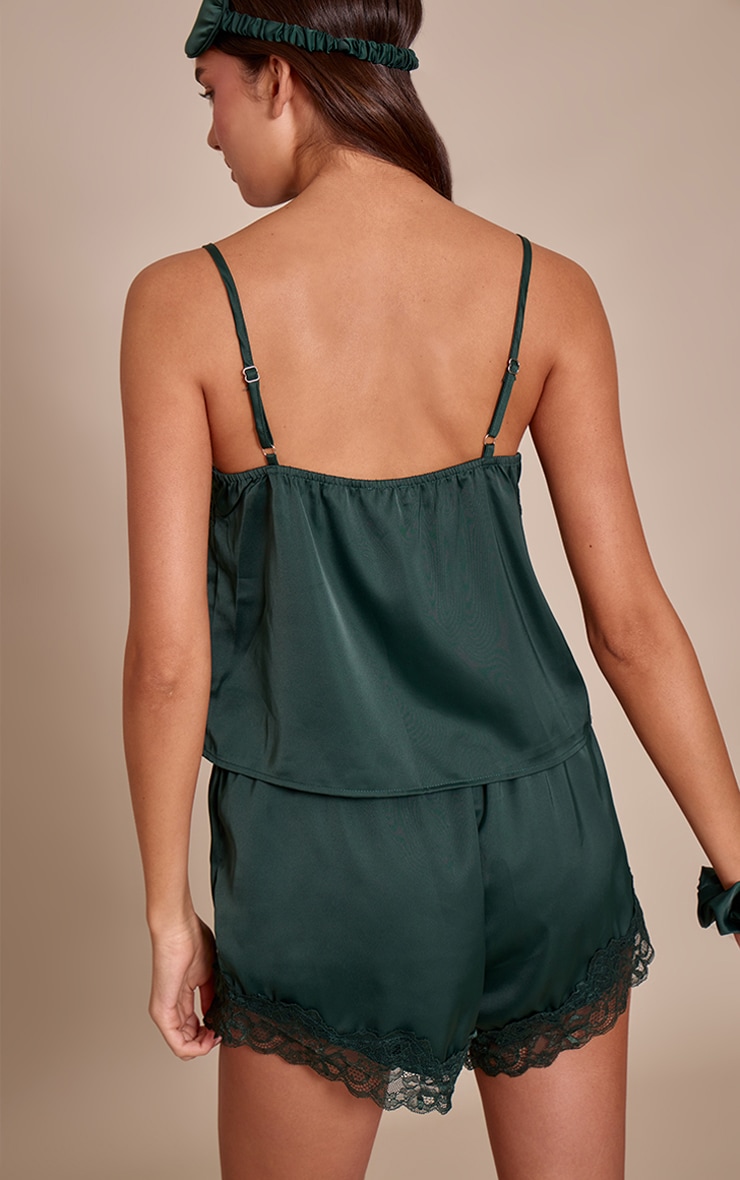 Forest Green Satin Sleepwear Gift Bag image 3