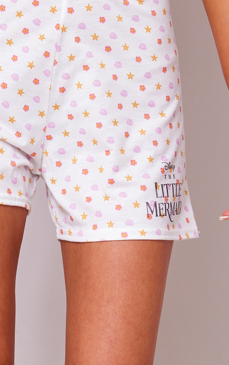 Multi Disney Little Mermaid Print PJ Shorts image 5