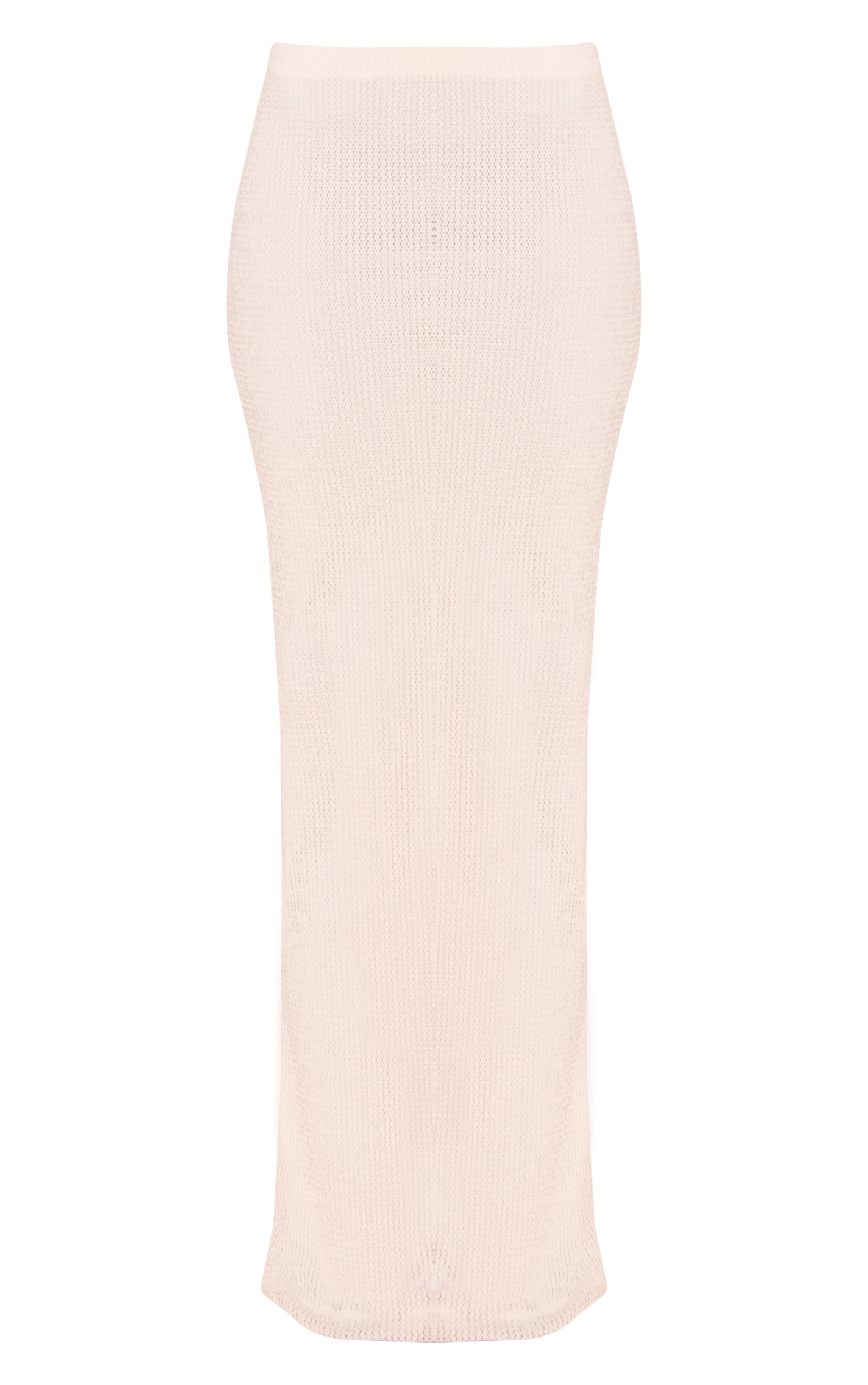 Tall White Textured Lined Maxi Skirt image 5