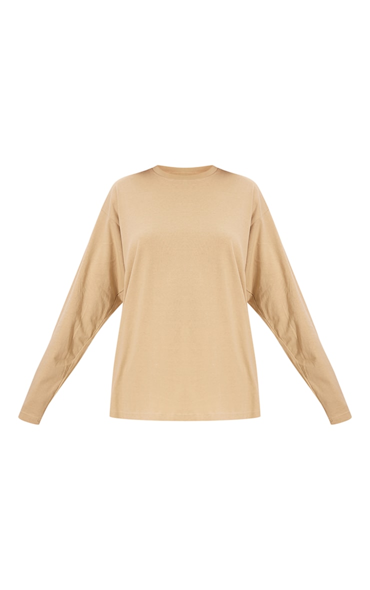 Pebble Cotton Oversized Long Sleeve T-shirt image 5