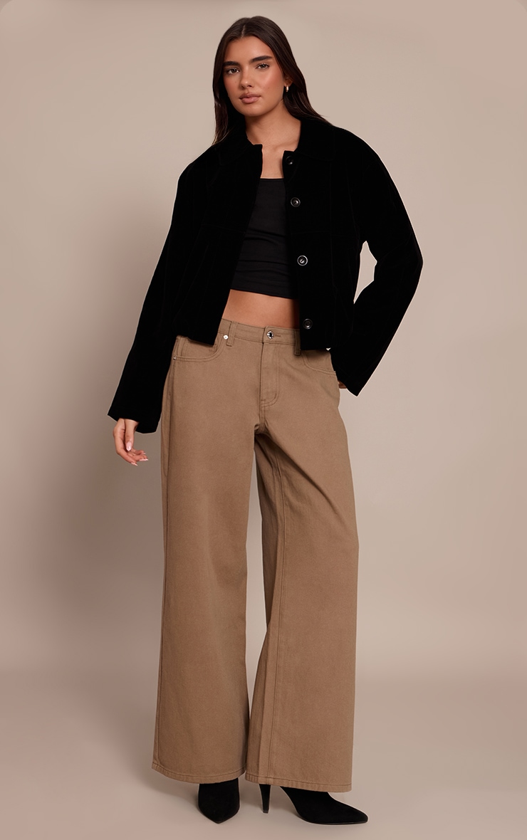 Black Velvet Bomber Jacket  image 3