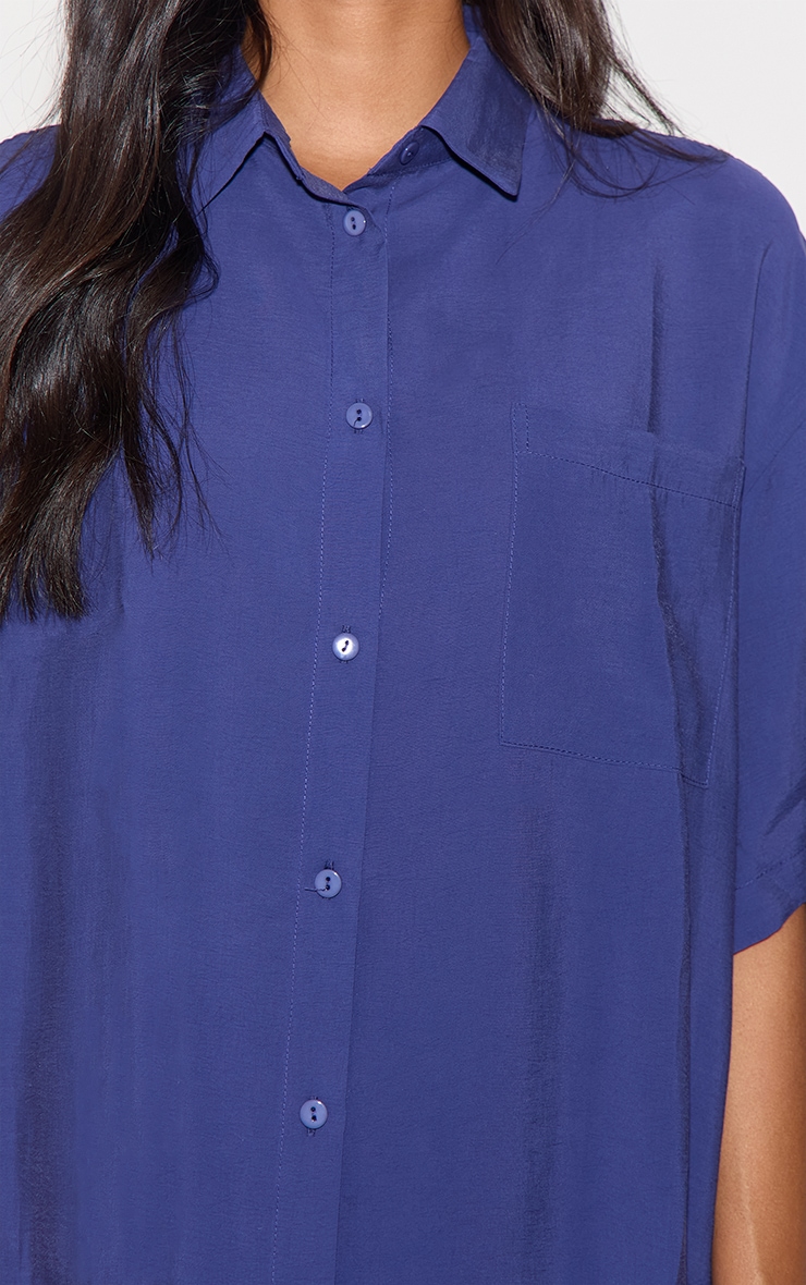 Navy Button Up Shirt image 4
