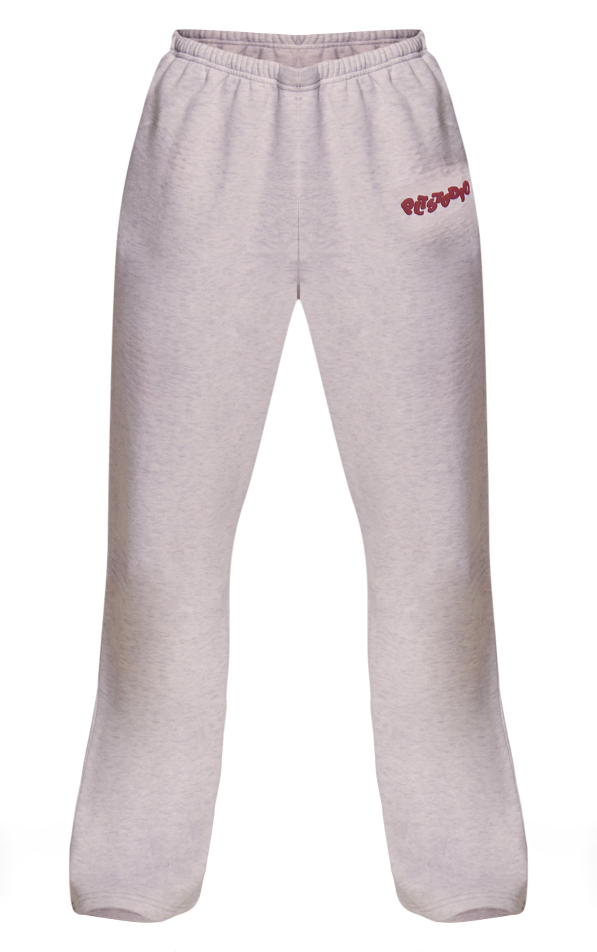 Jogging taille fine gris glacier imprimé en relief PLT Studio à cordons ajustables image 5