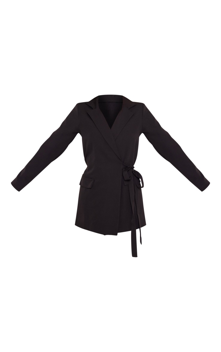 wrap tie blazer