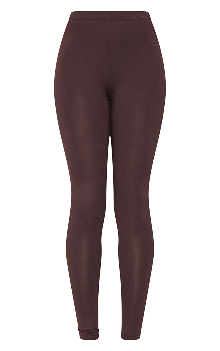 Tall Chocolate Basic Jersey Leggings image 5