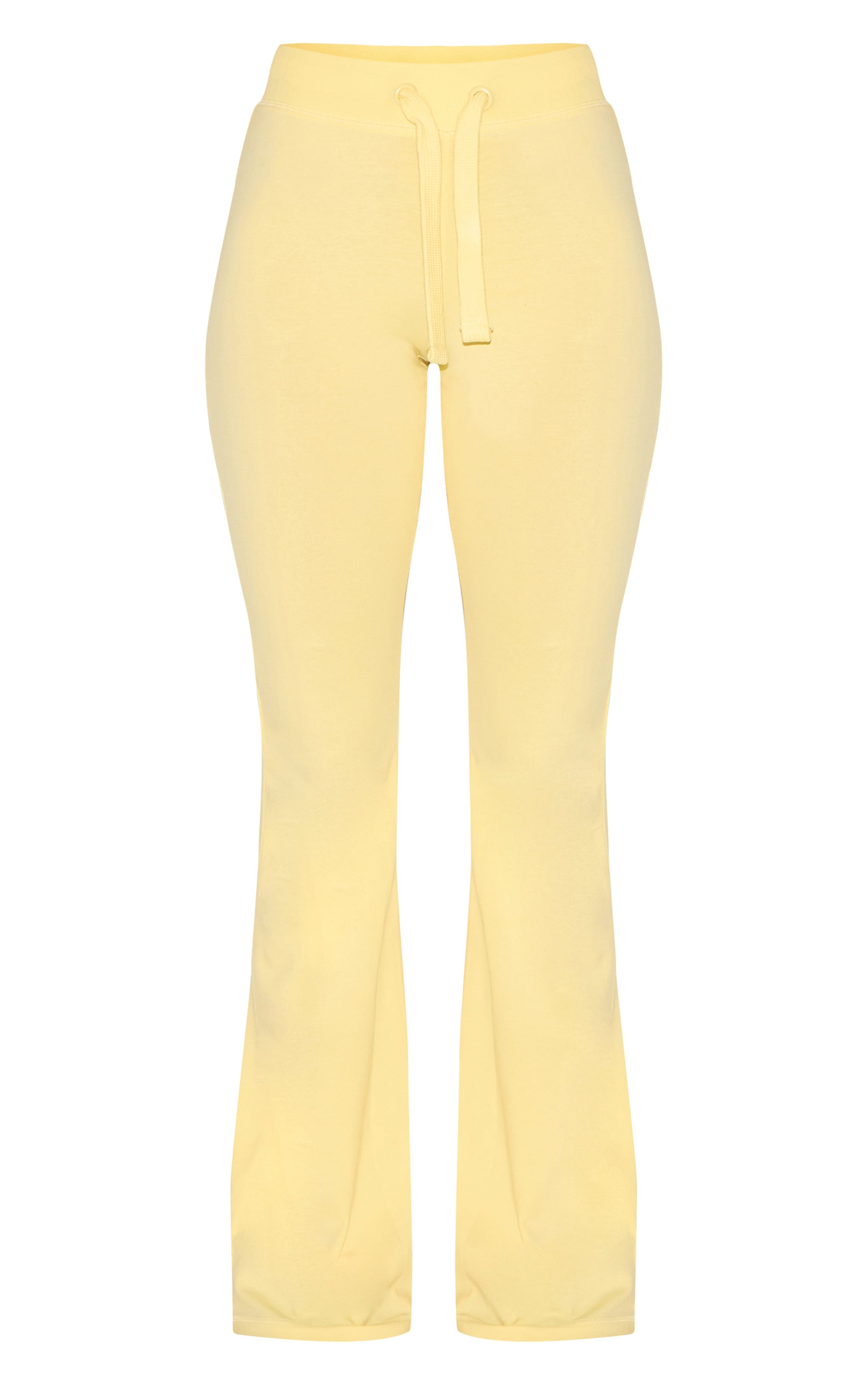 Butter Yellow Low Rise Skinny Flare Pants image 5