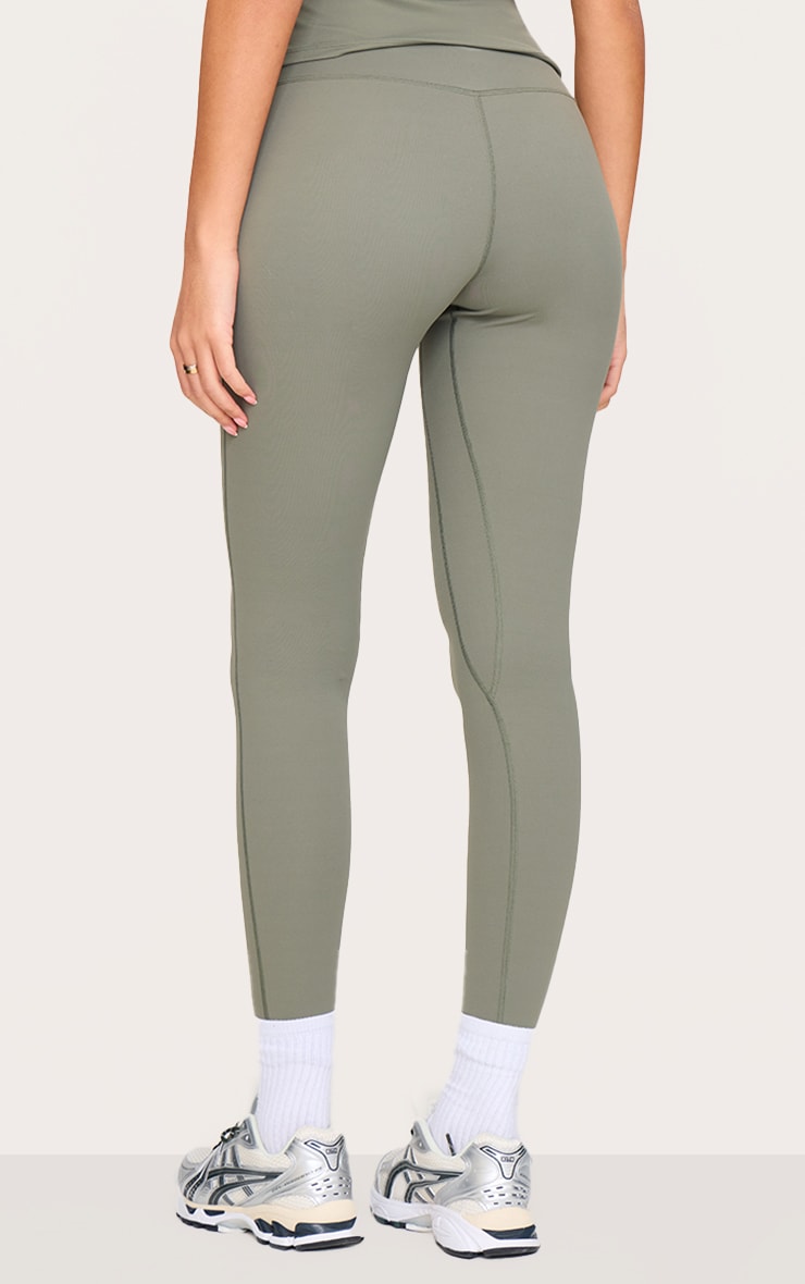 Tall Olive Snatched Sculpt High Waisted Gym Leggings image 3