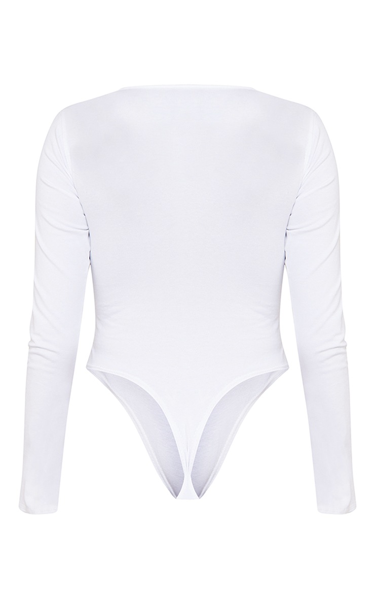 Shape White Cotton Scoop Neck Bodysuit image 2