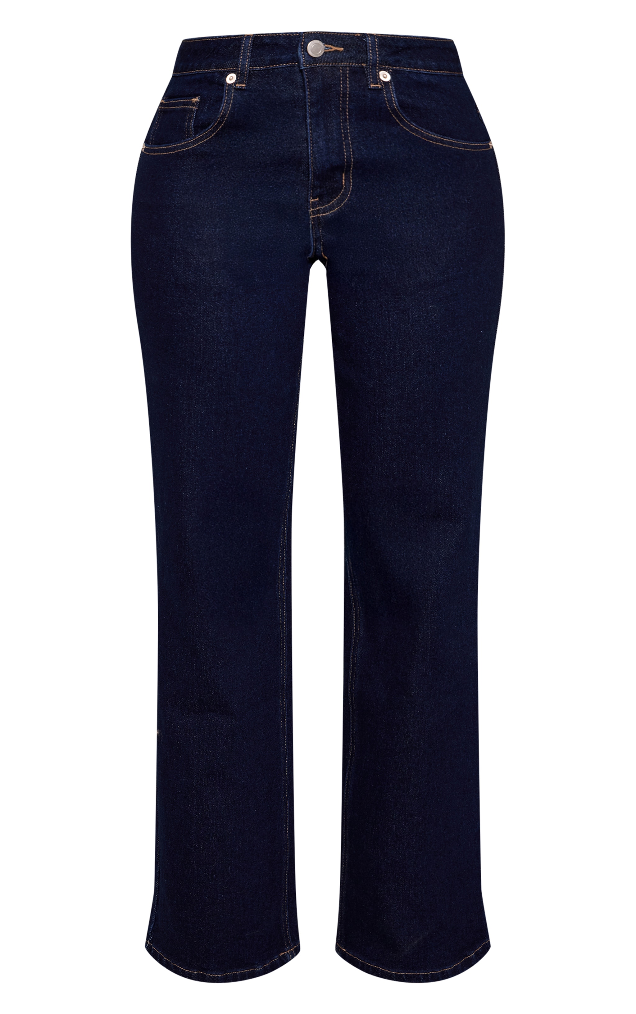 Petite Indigo High Waist Straight Leg Stretch Jeans image 5