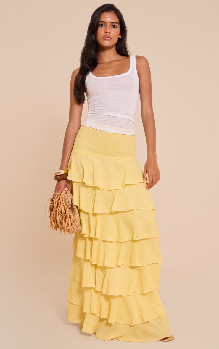Lemon Cheesecloth Rara Maxi Skirt image 1