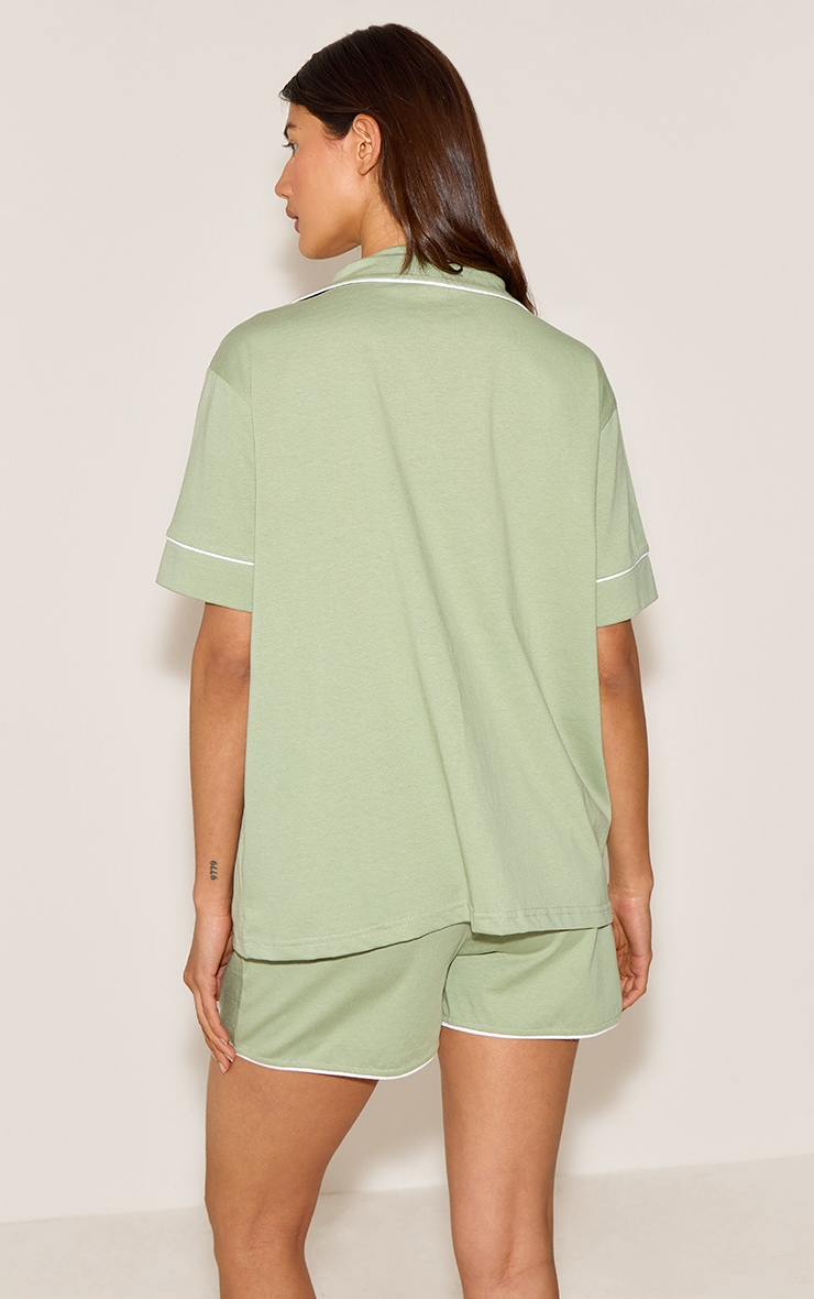 Olive Jersey Pj Set image 2