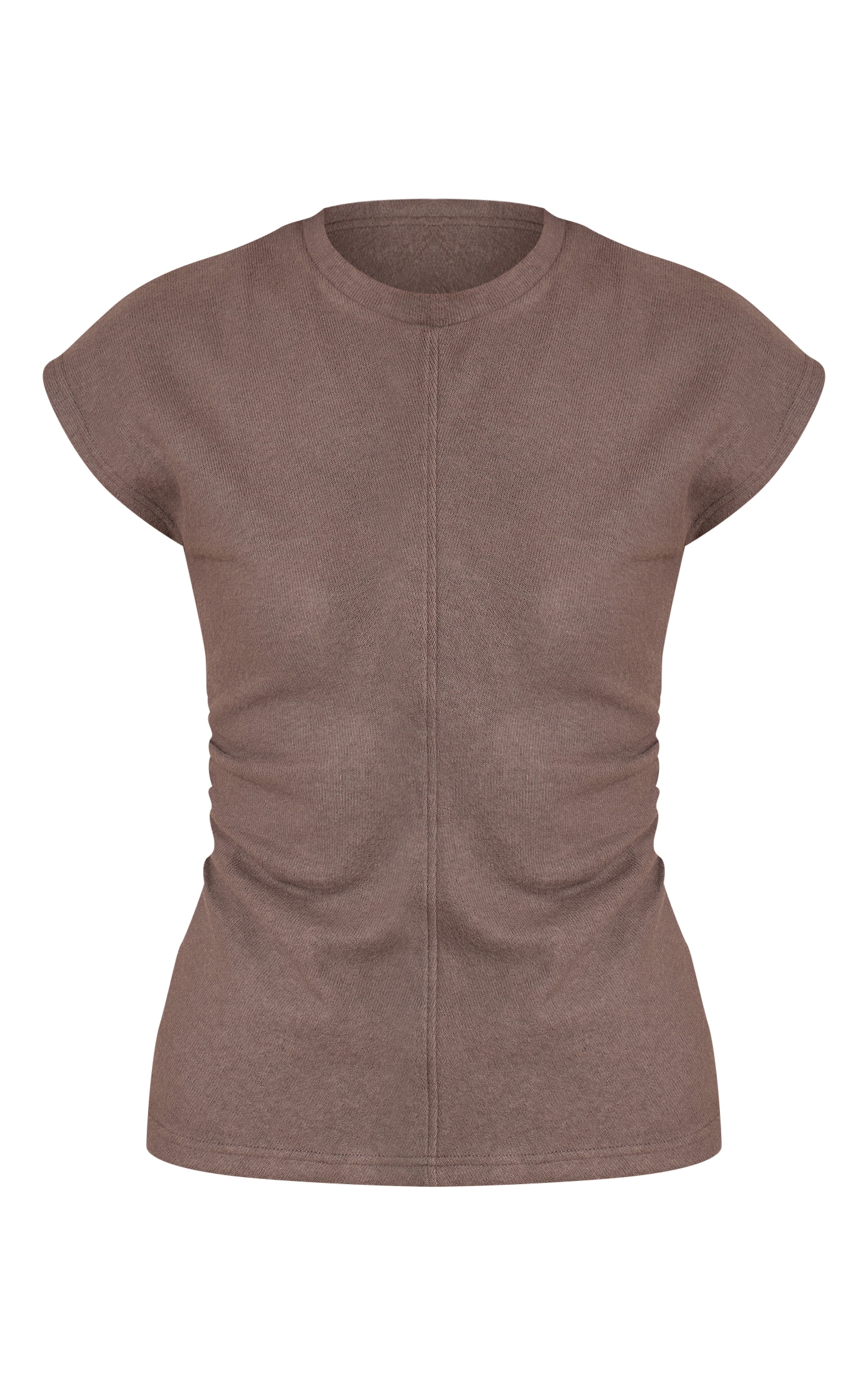 Charcoal Soft Touch Cinch Waist Top image 5
