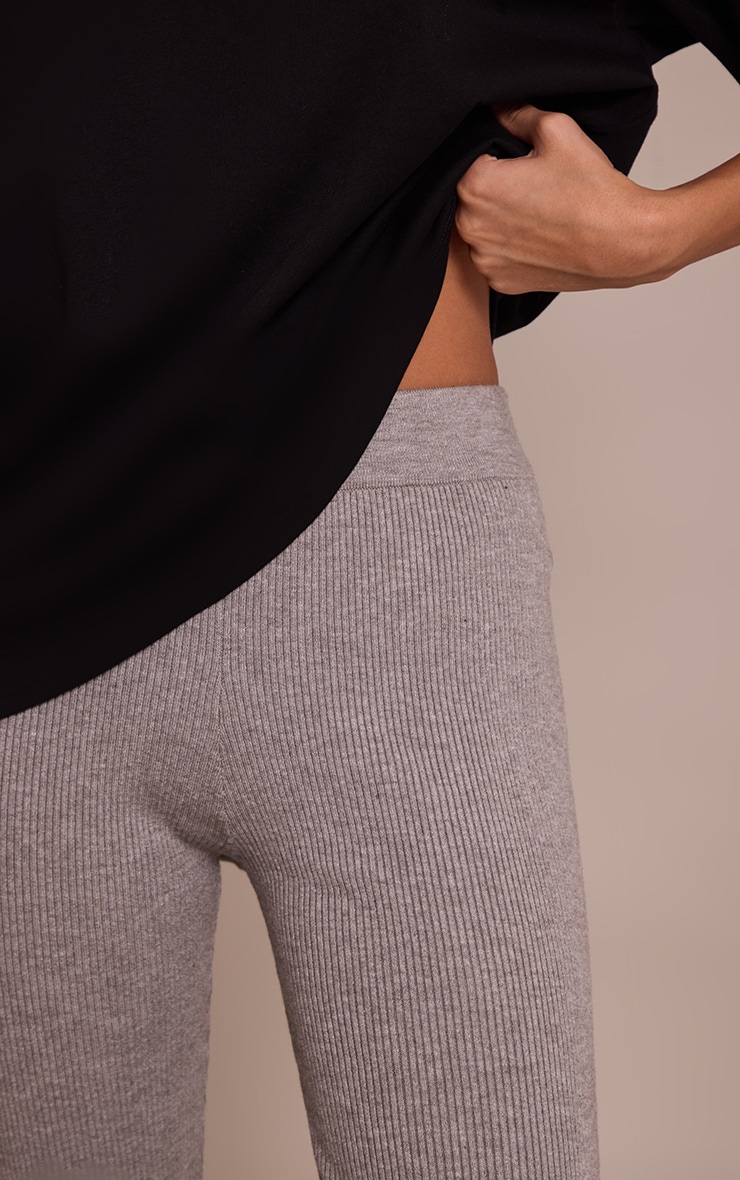 Grey Knitted Leggings image 4