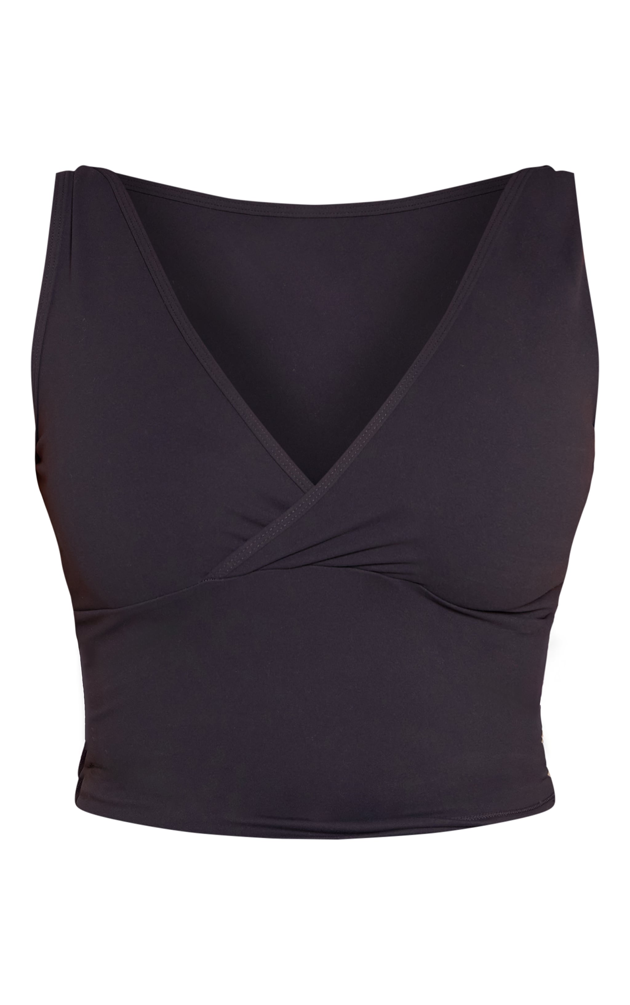 Shape Charcoal Sculpt Active Long Line Wrap V Neck Top image 5
