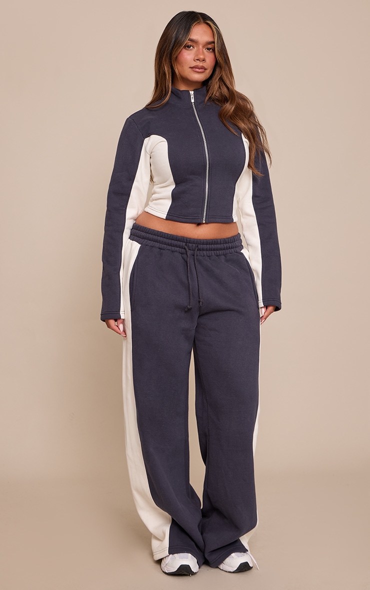 Shape Navy Contrasting Side Panel Sweatpant  image 2