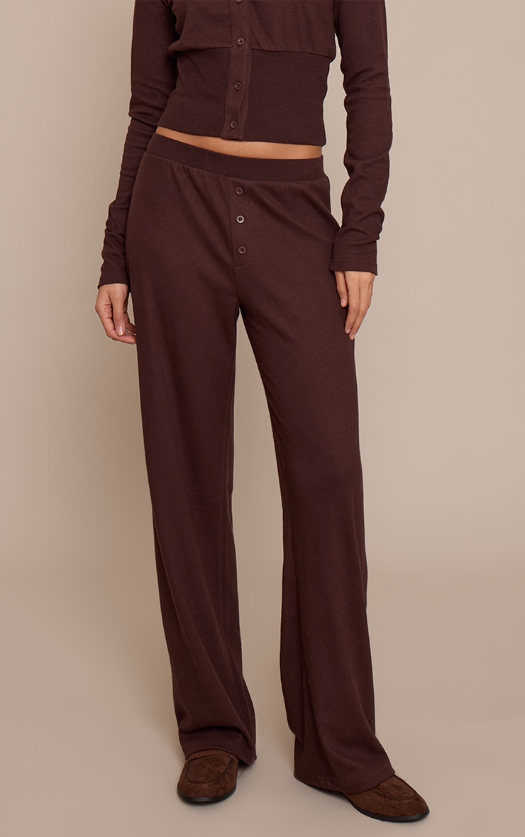 Tall Chocolate Wide Leg Pants image 2