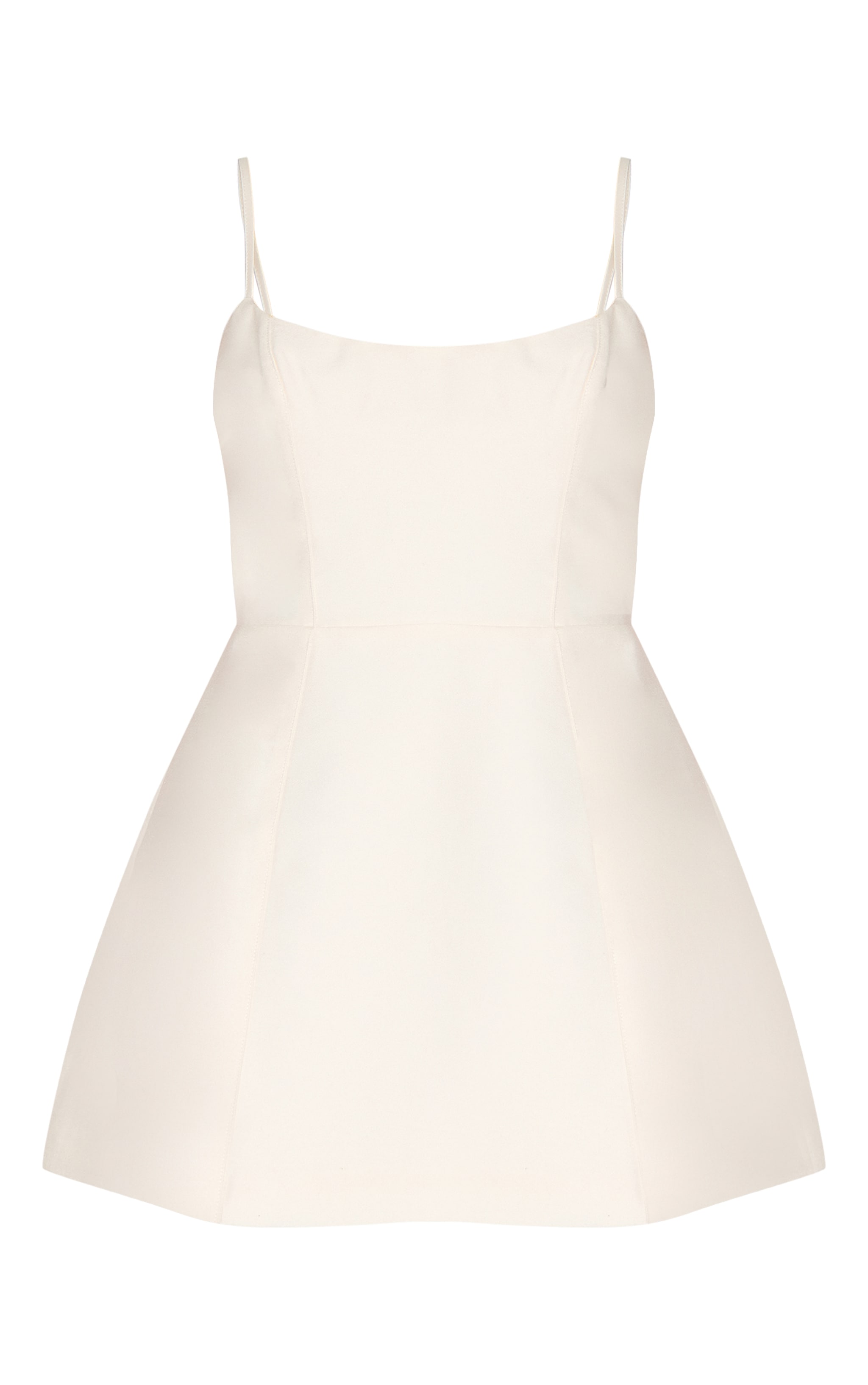 Petite White Structured Shift Dress image 5