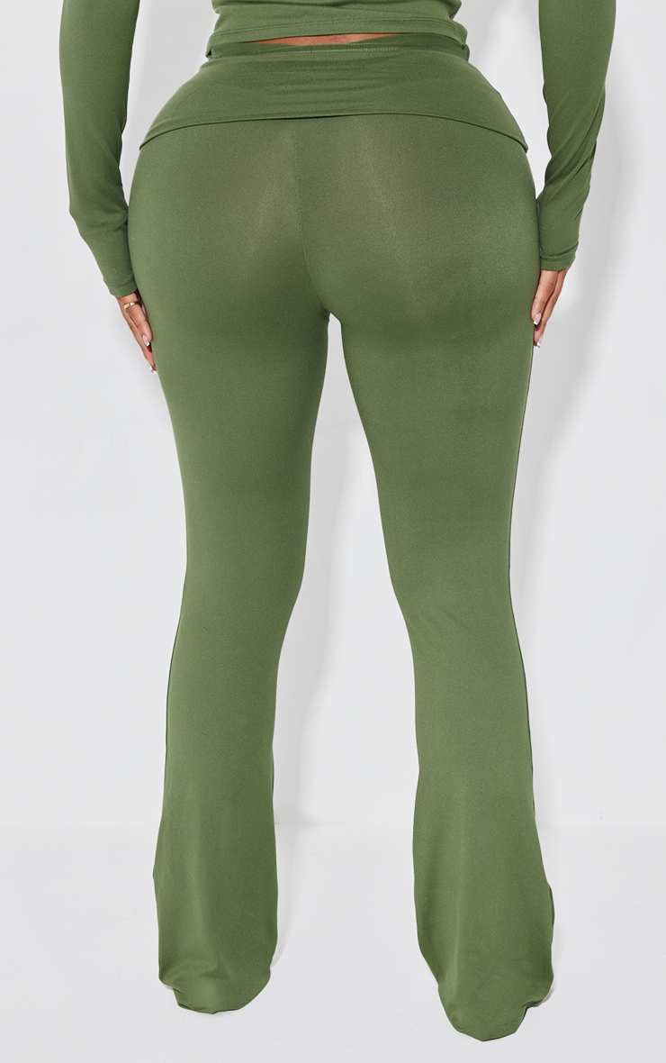 Shape Khaki Sculpted Foldover Waist Flare Pants image 3