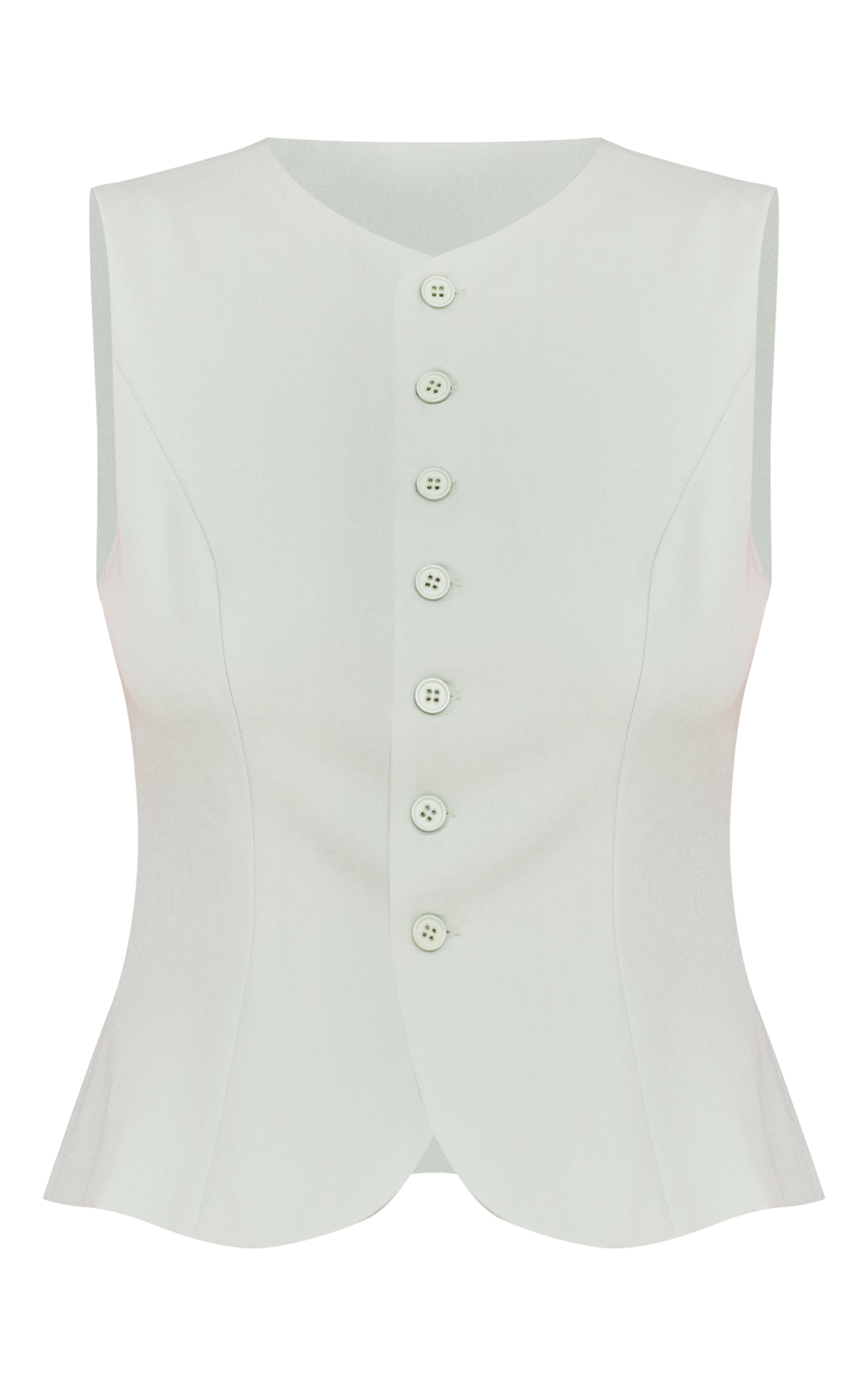 Pale Lime Tailored Woven Vest image 5