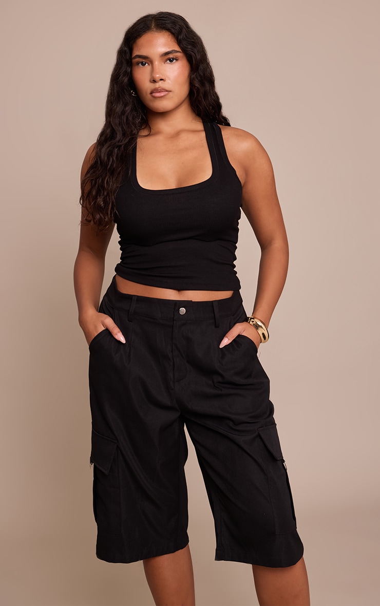 Shape Black Cargo Jorts image 4