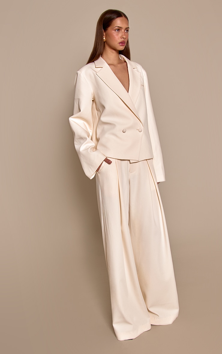 Almond Tailored Boxy Blazer image 4