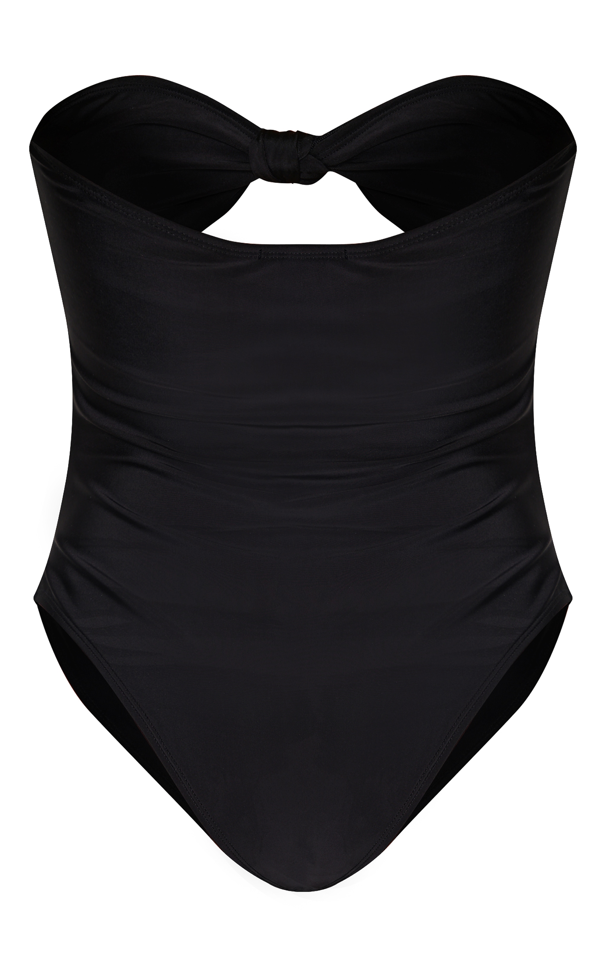 Black Cut Out Knot Swimsuit image 2