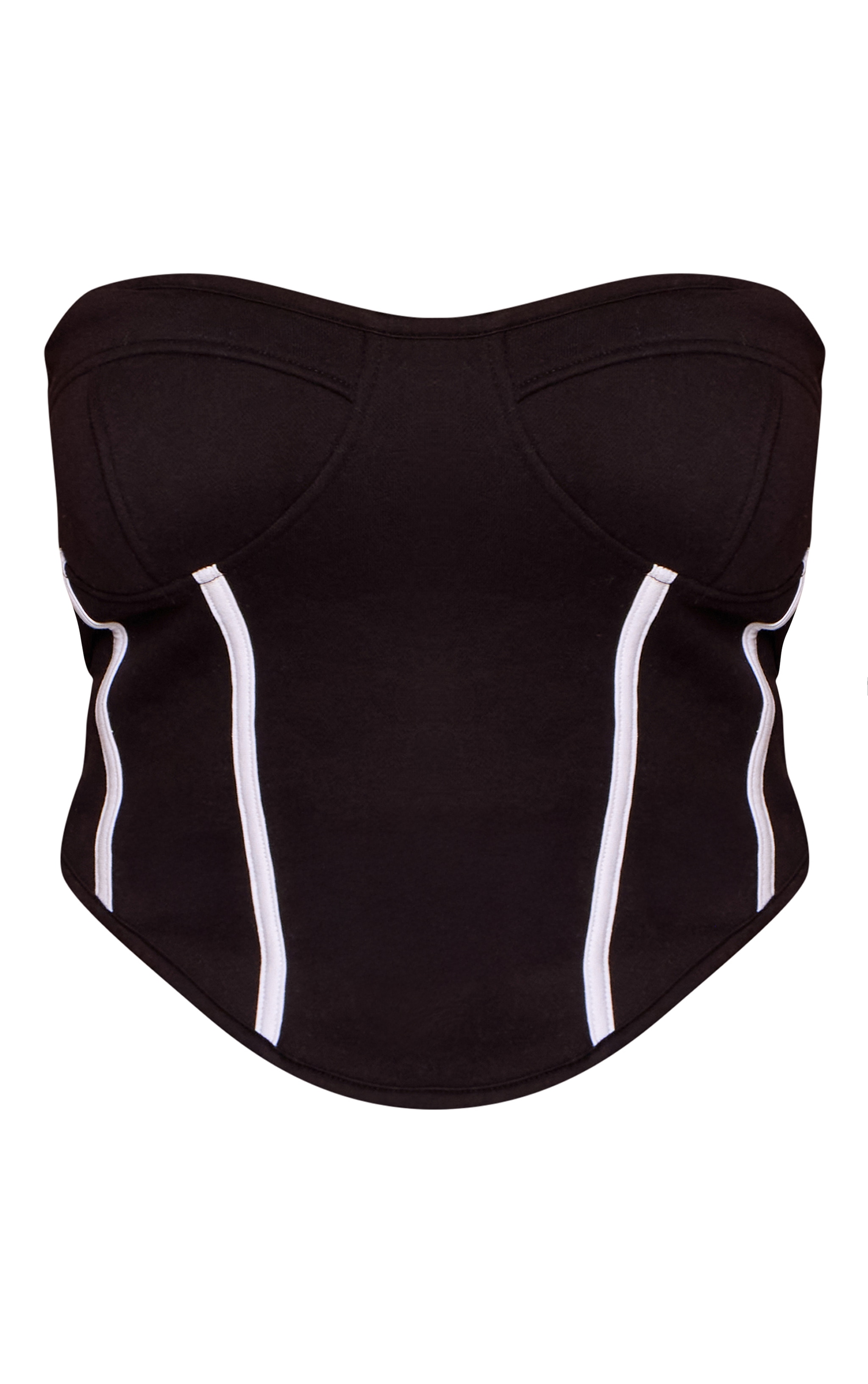 Shape Black Corset Sweat Top image 5