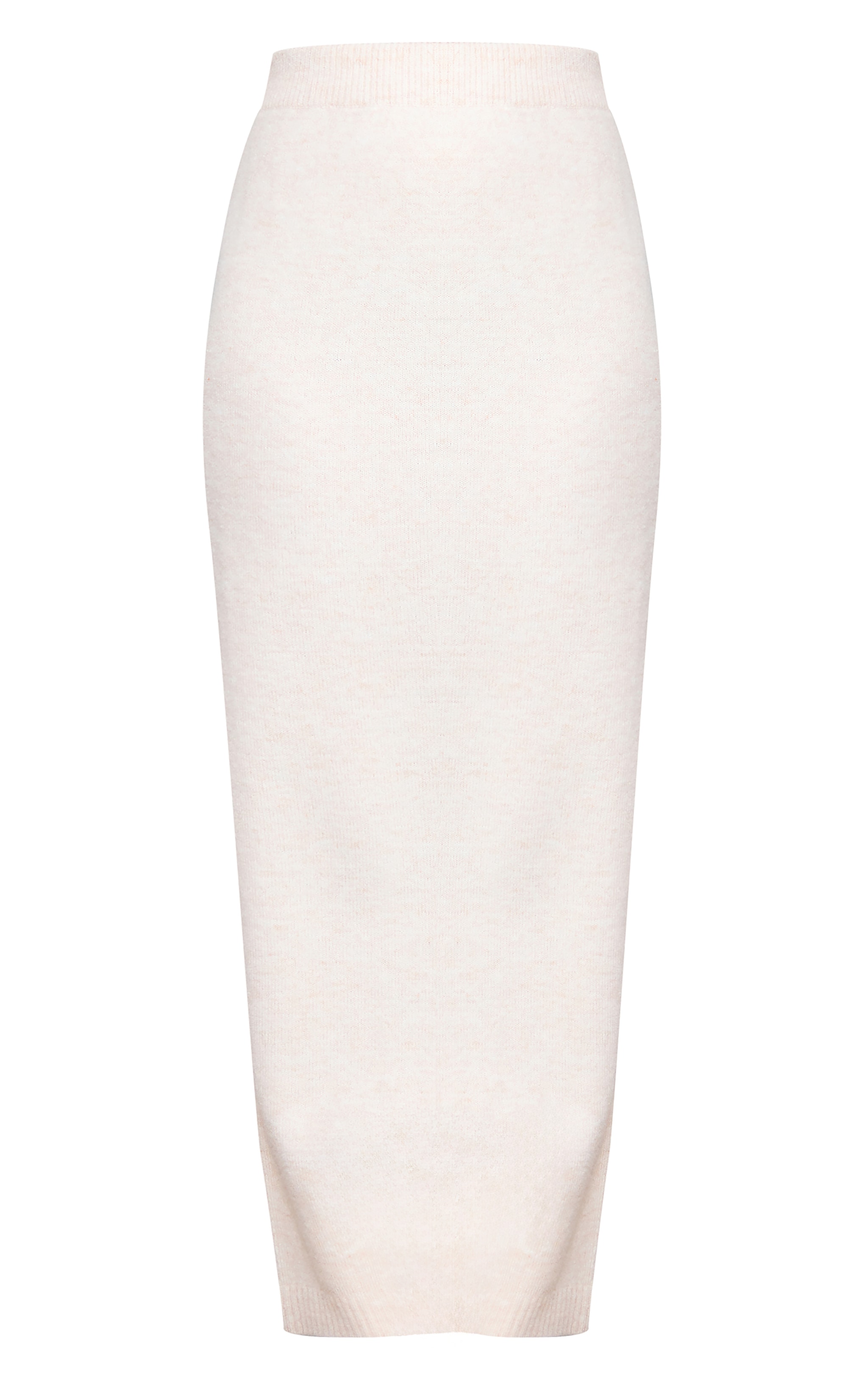 Tall Oatmeal Melange Soft Knit Maxi Skirt image 5