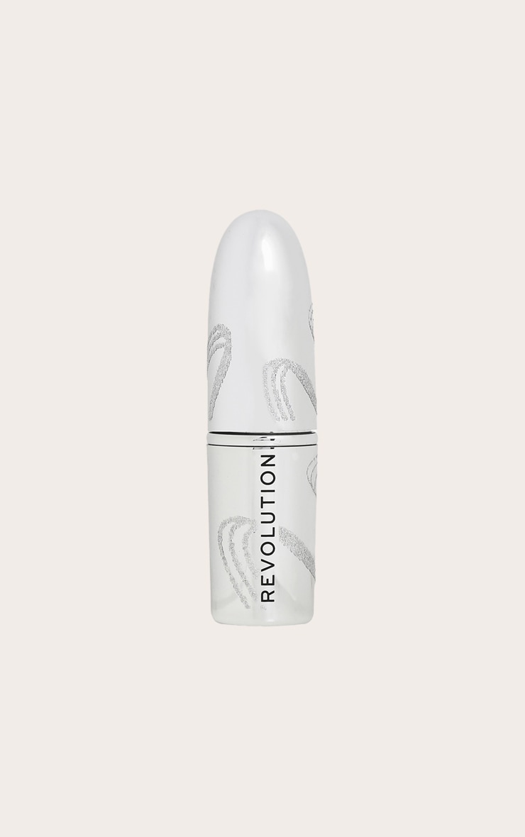 Revolution Metallic Muse Glitter Lipstick - Baby Pink image 3