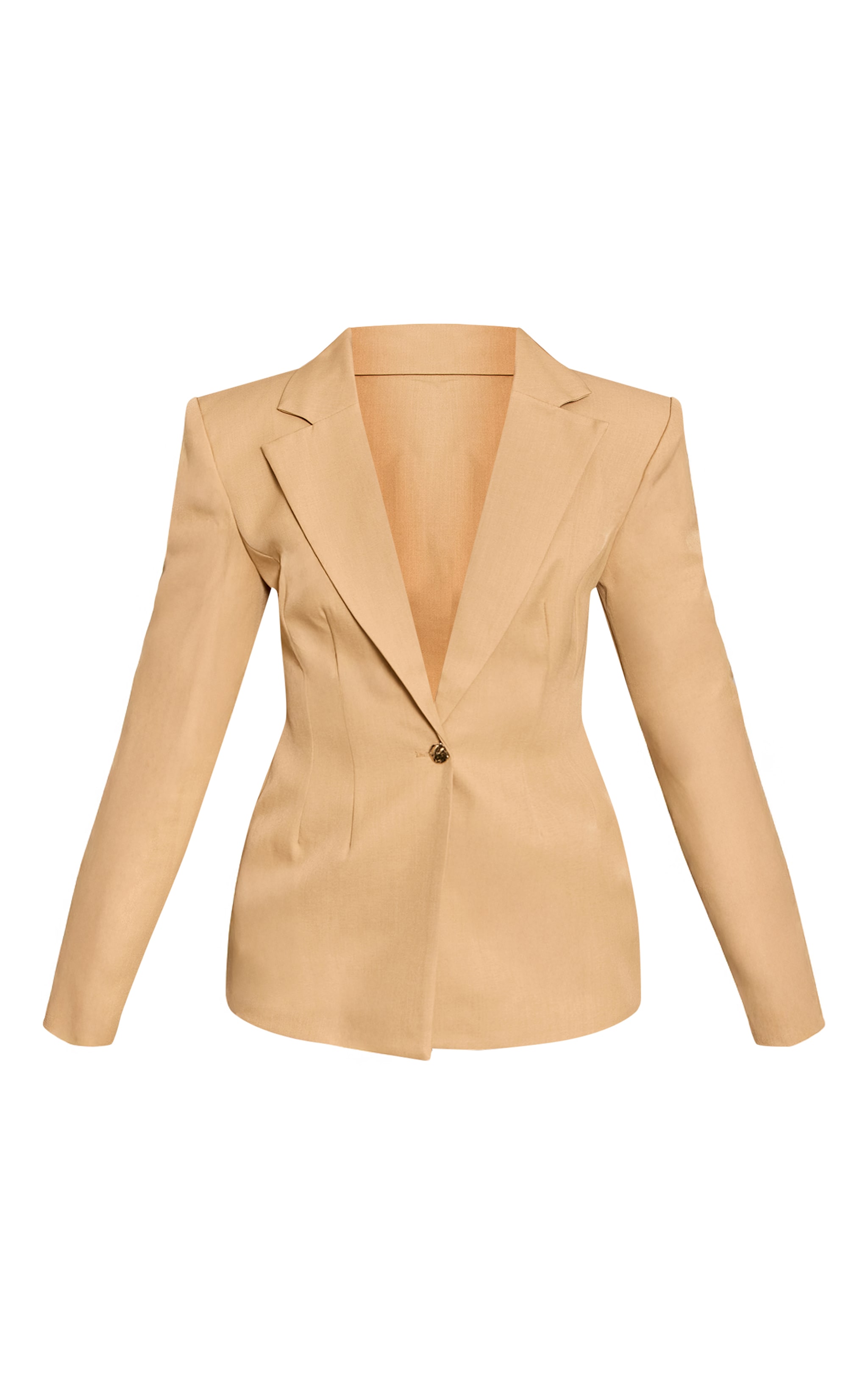 Camel Cinch Hip Blazer image 5