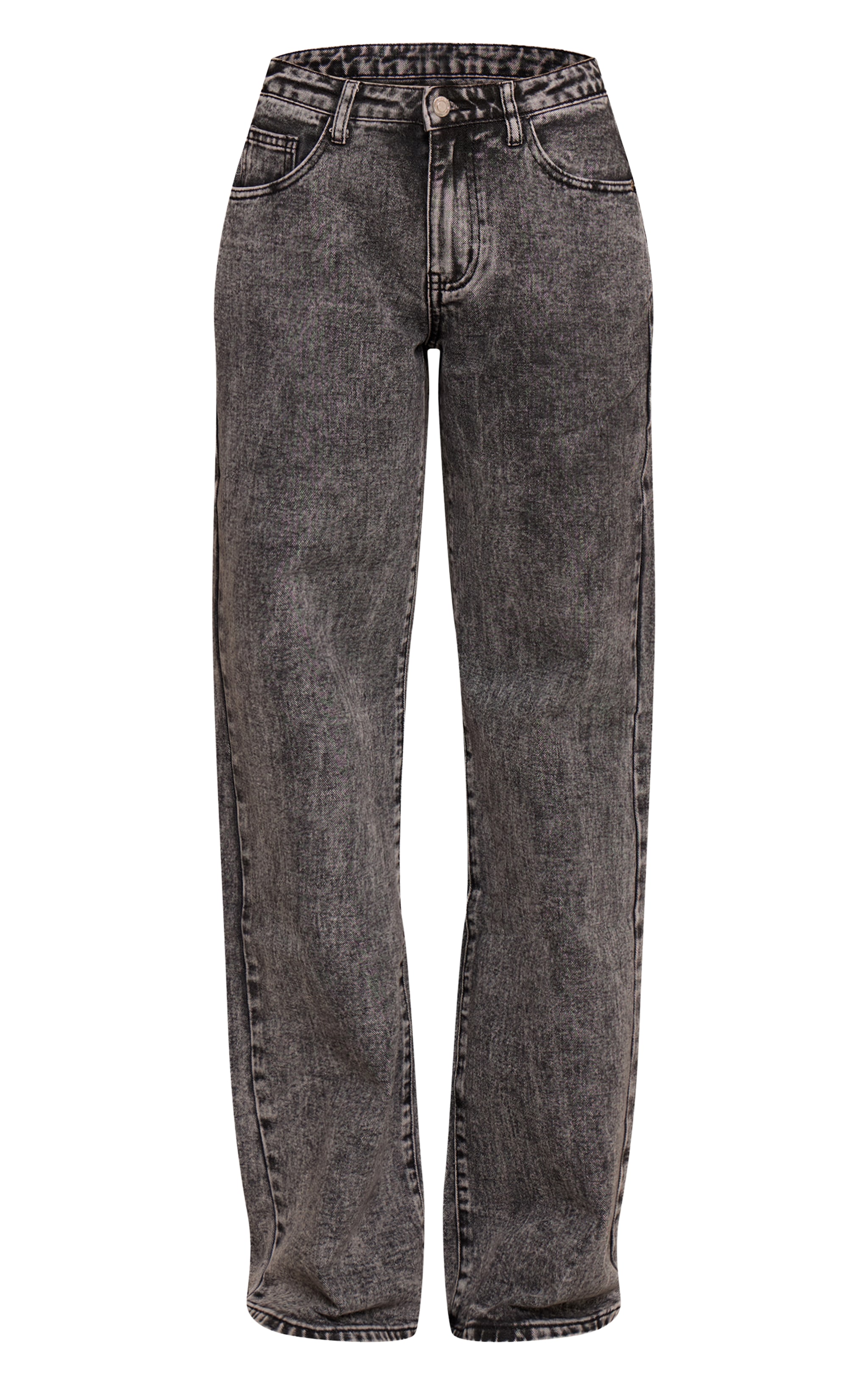 Tall Washed Grey Low Rise Boyfriend Jeans image 5