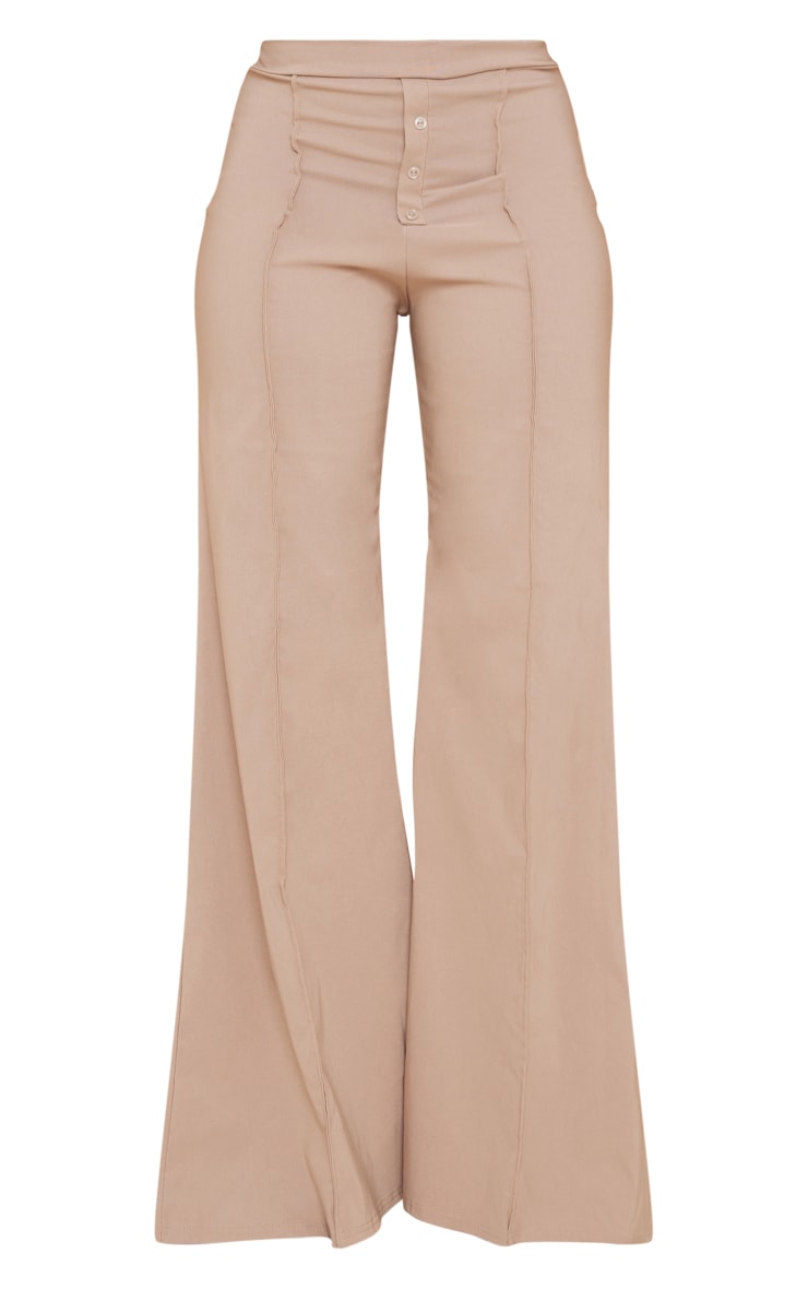 Tall Camel High Waisted Smart Wide Leg Pants image 5