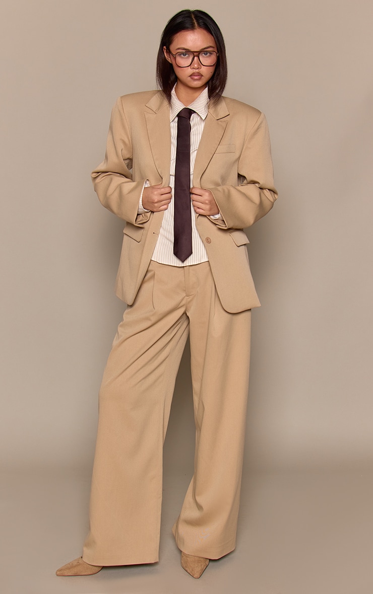 Stone Tailored Woven Wide Leg Pleated Pant image 2