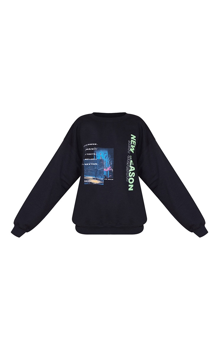 Sweat AC/DC Noir Imprimé Graphique - Taille 18/20 (XL) - Coton - Occasion TB