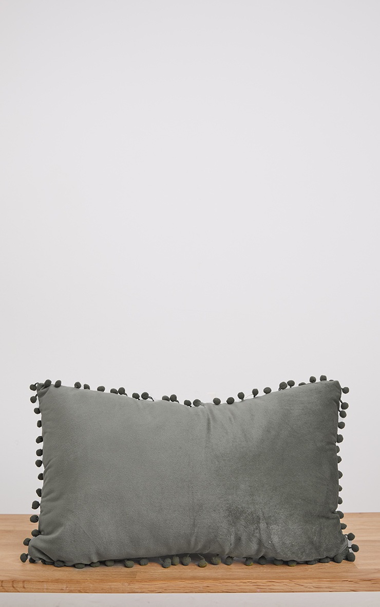 charcoal rectangle cushion