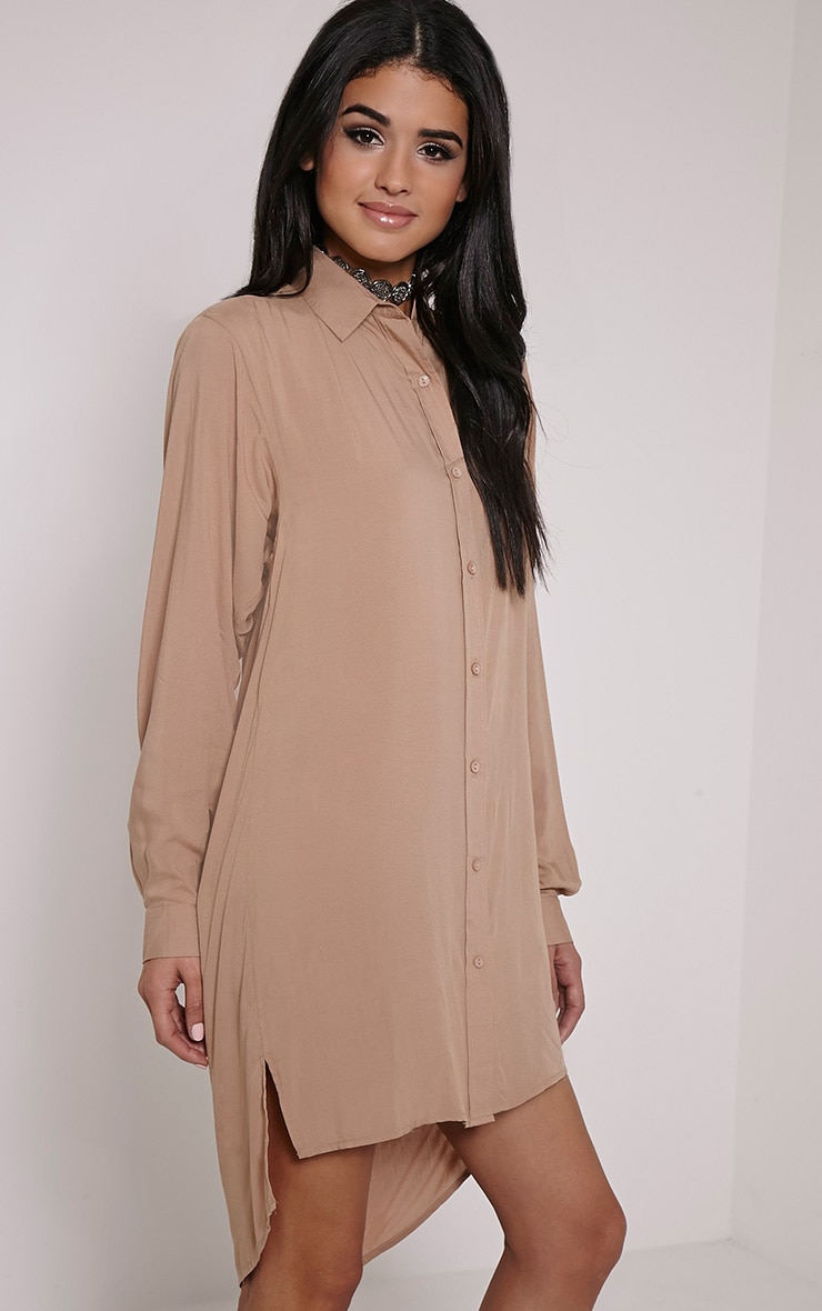 Taupe shirt dress Clearance