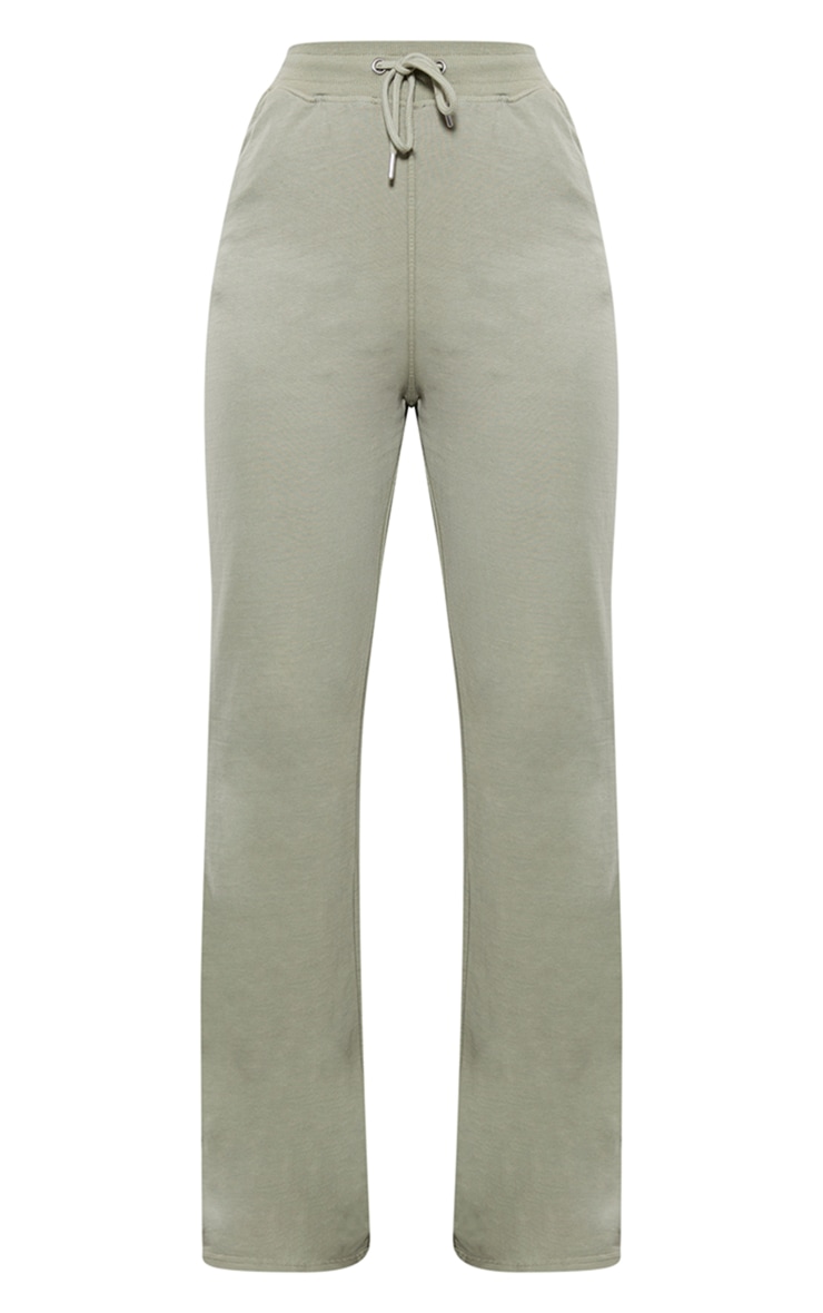 Pale Khaki Washed Flared Sweatpants image 5