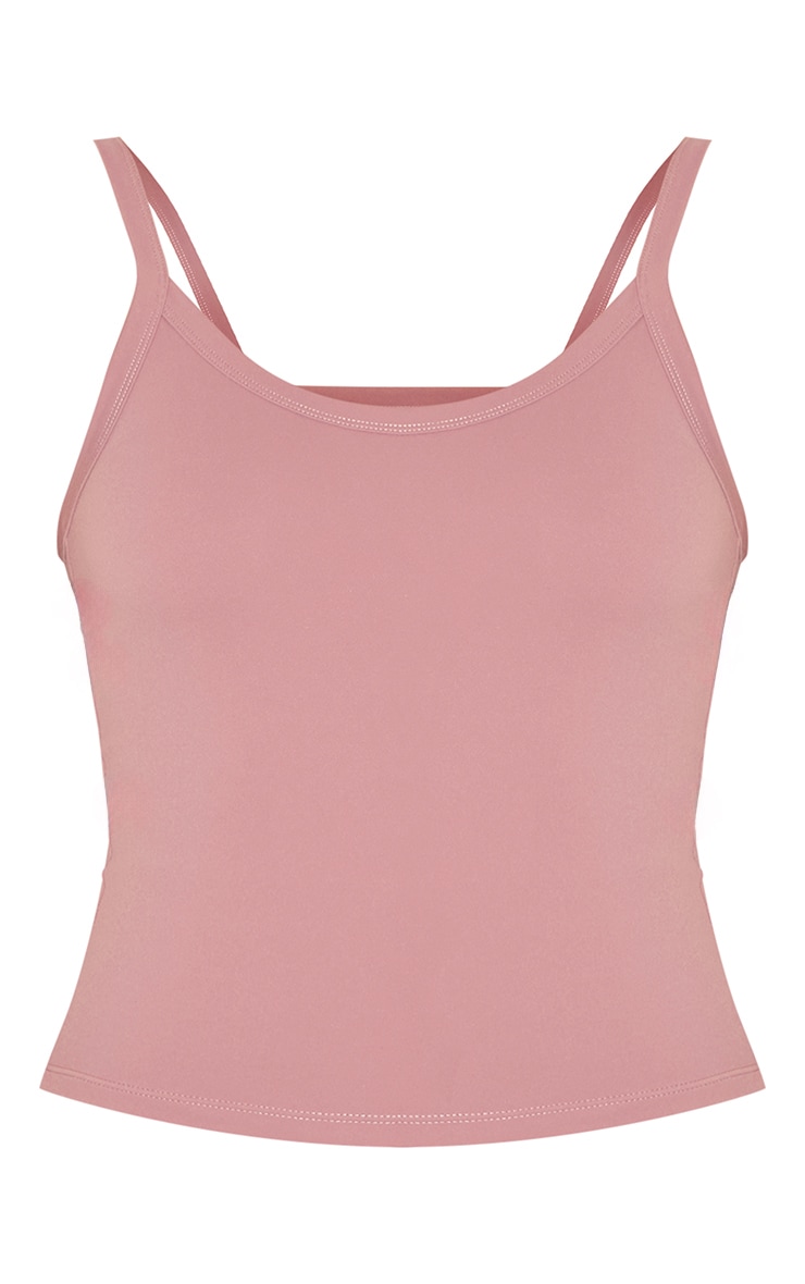 Mauve Ultimate Sculpt Strappy Gym Vest image 5