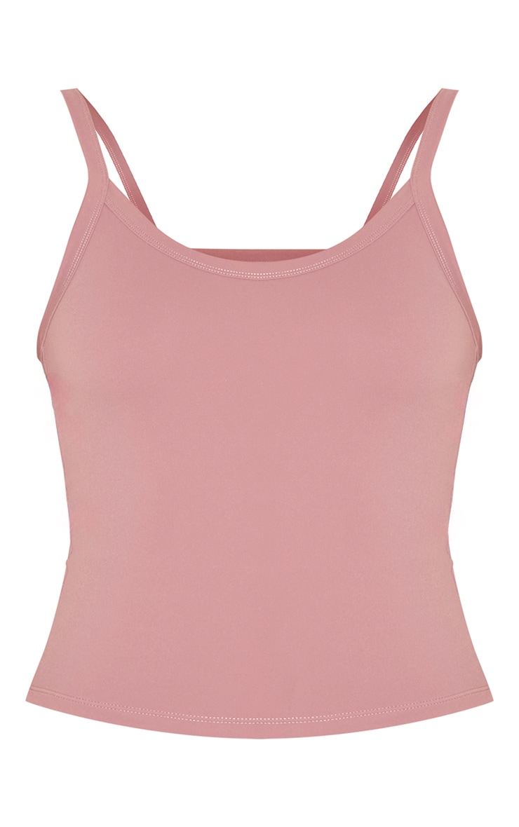 Mauve Ultimate Sculpt Strappy Gym Vest image 5