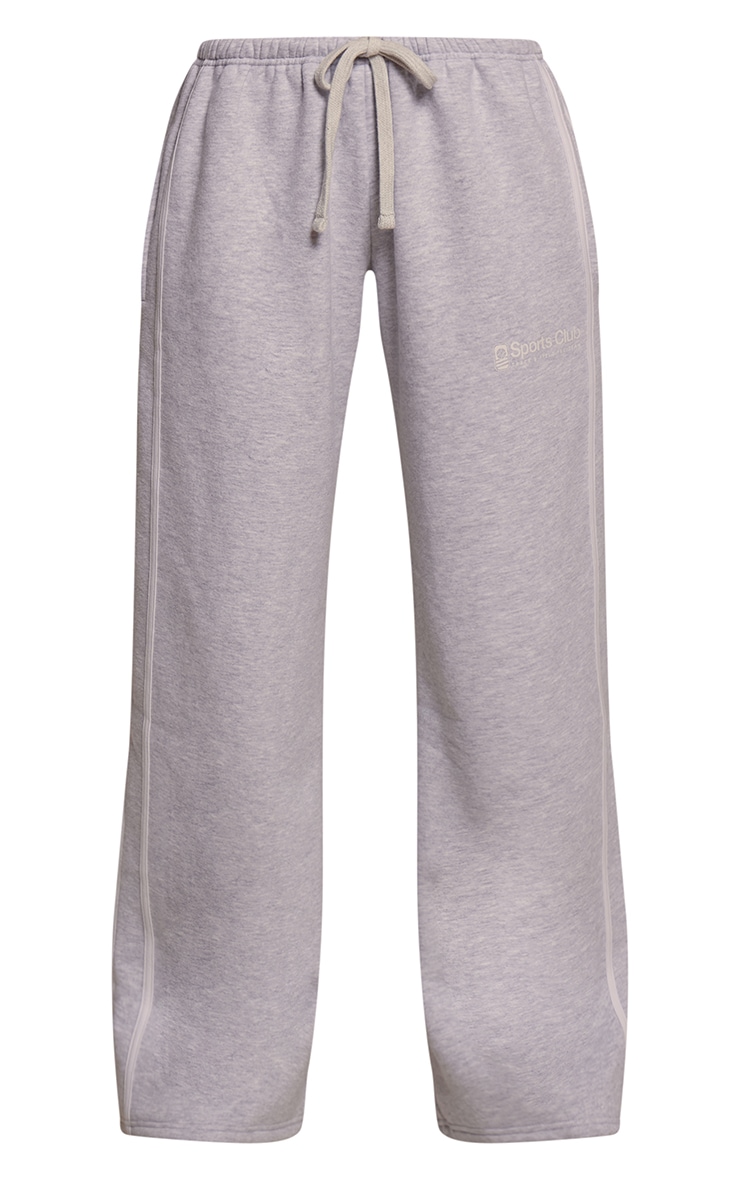 Joggers gris cendré imprimé Sports Club large. image 5