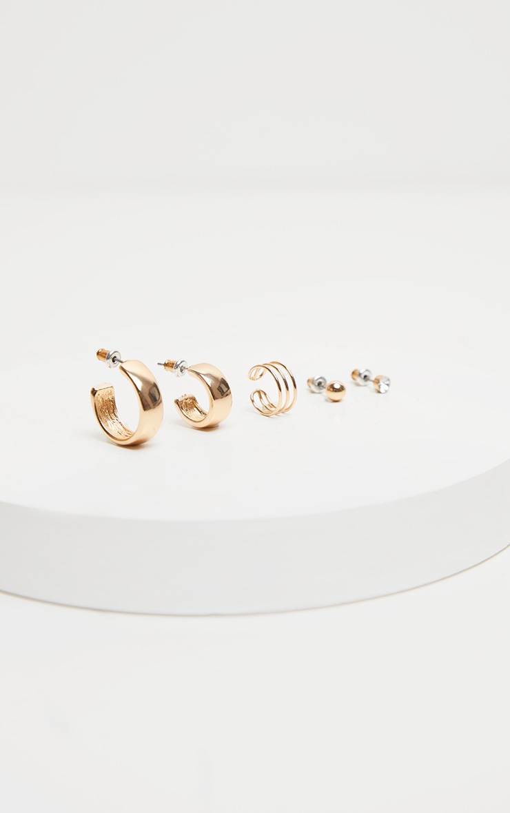 Gold Multi Pack Earrings