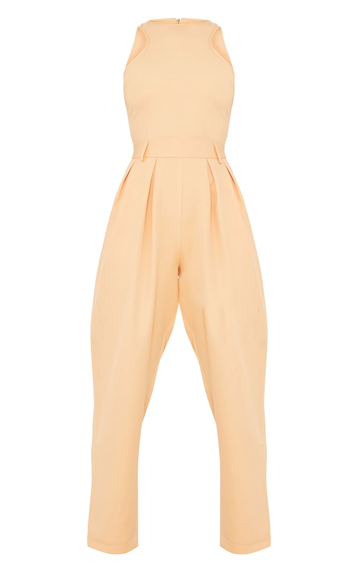 Tangerine Racer Back Pocket Detail Jumpsuit image 5