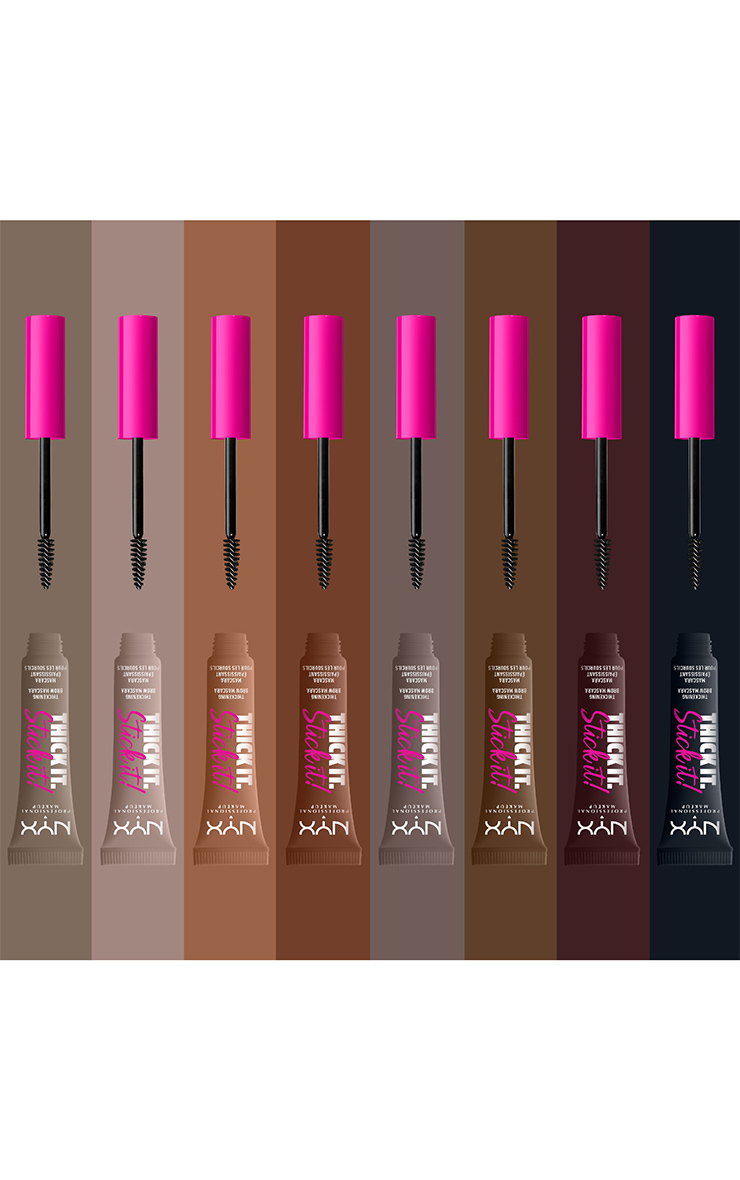 NYX PMU Mascara à sourcils Thick It. Stick It! Cool Ash Brown image 5