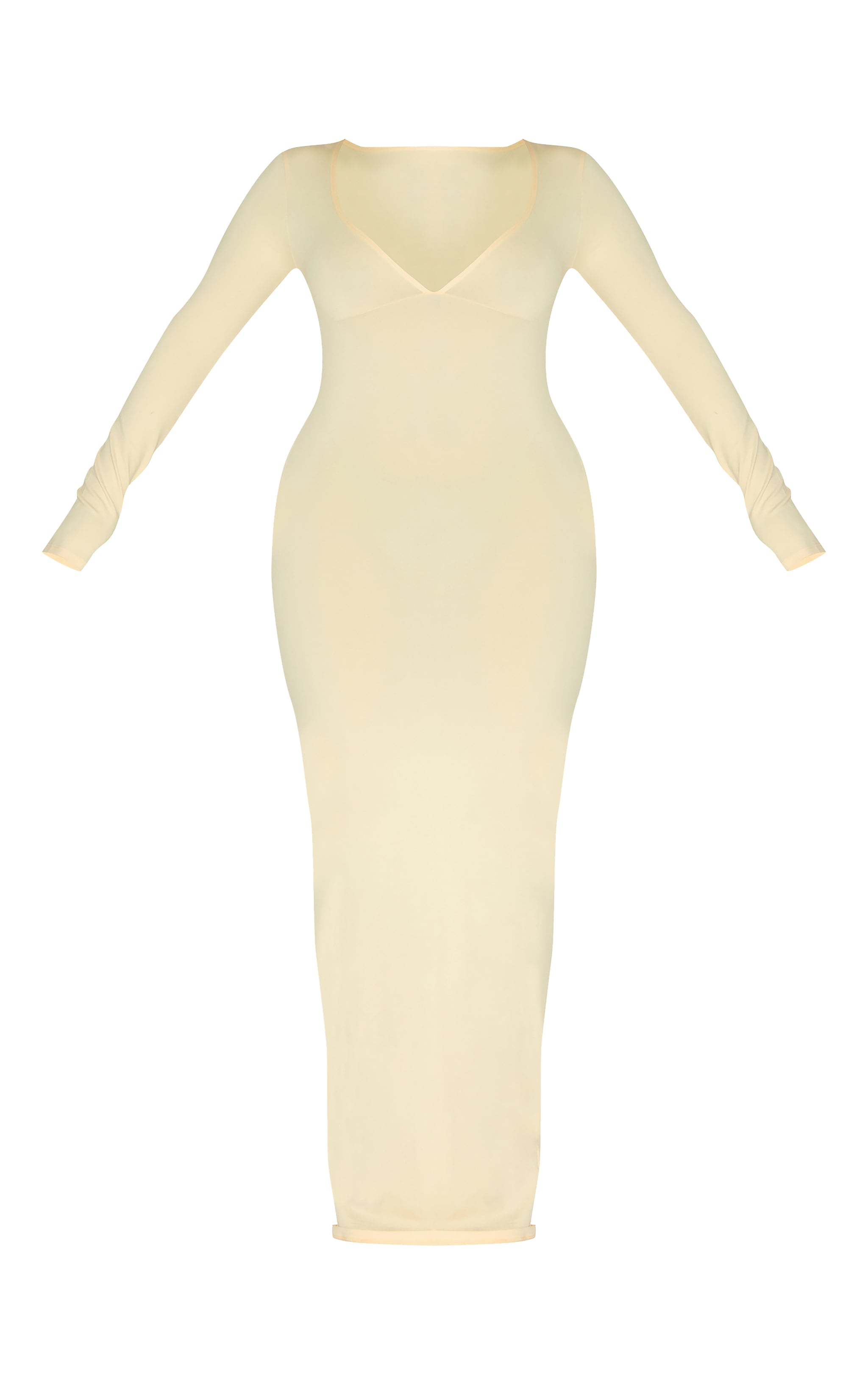Shape Butter Yellow Sculpt Sweetheart Neck Maxi Dress image 5