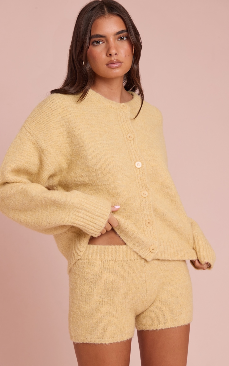 Buttercream Brushed Knit Mini Shorts image 4