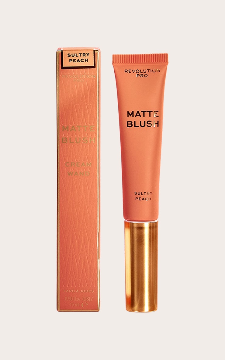 Revolution Pro Iconic Matte Cream Blush Wand Sultry Peach image 1