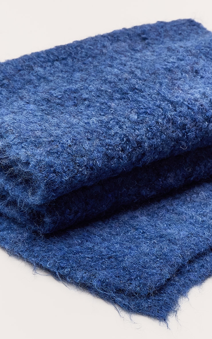 Cobalt Two Tone Bobble Knit Scarf image 3
