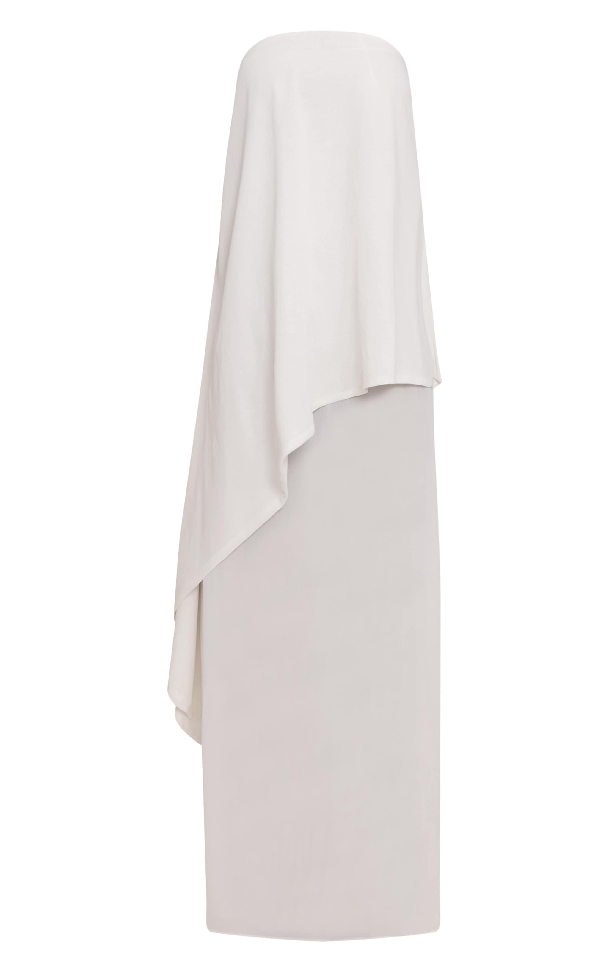 Butter Cream Chiffon Bandeau Overlay Maxi Dress image 5