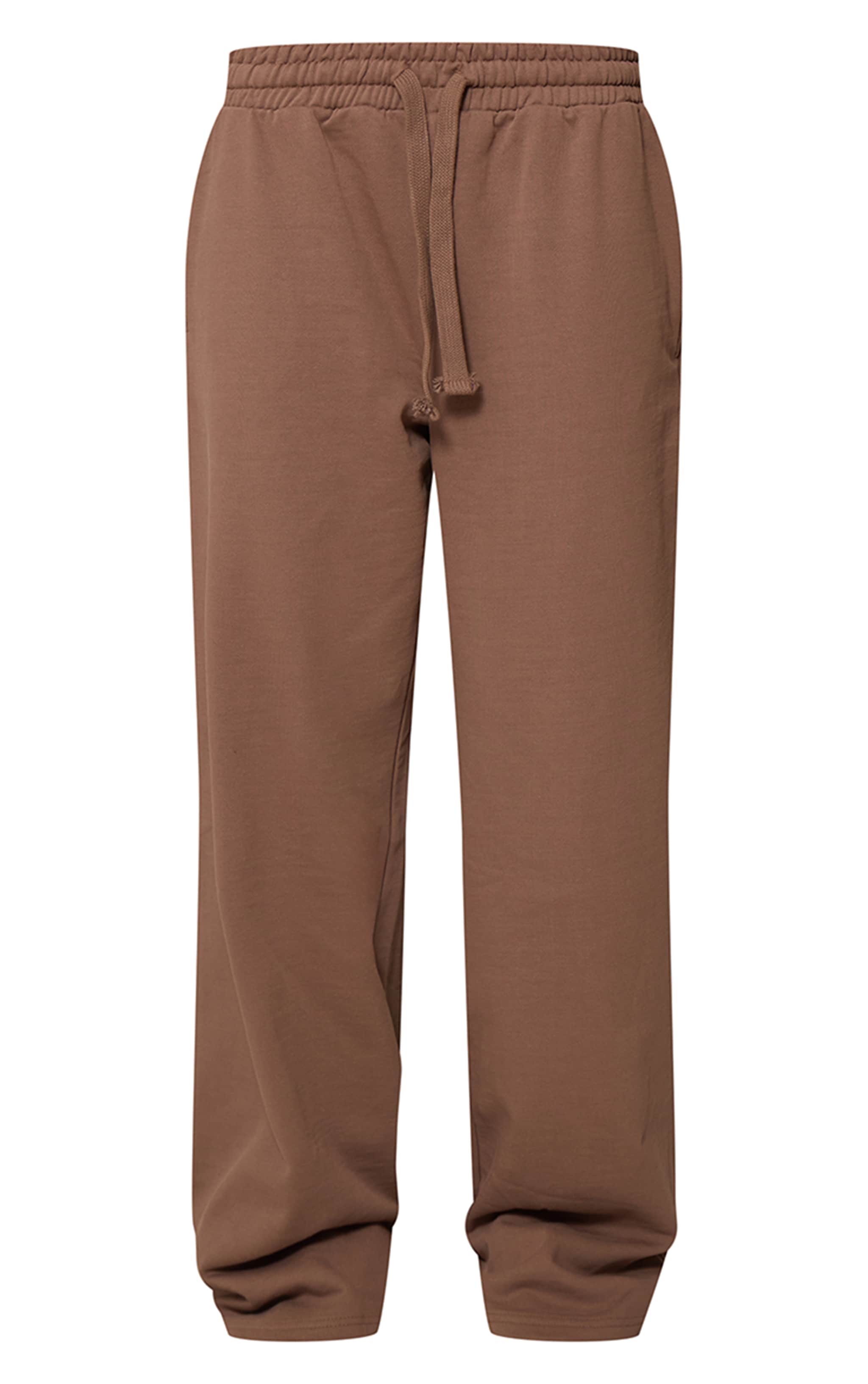 Mocha Premium Loopback Wide Leg Sweatpants image 5