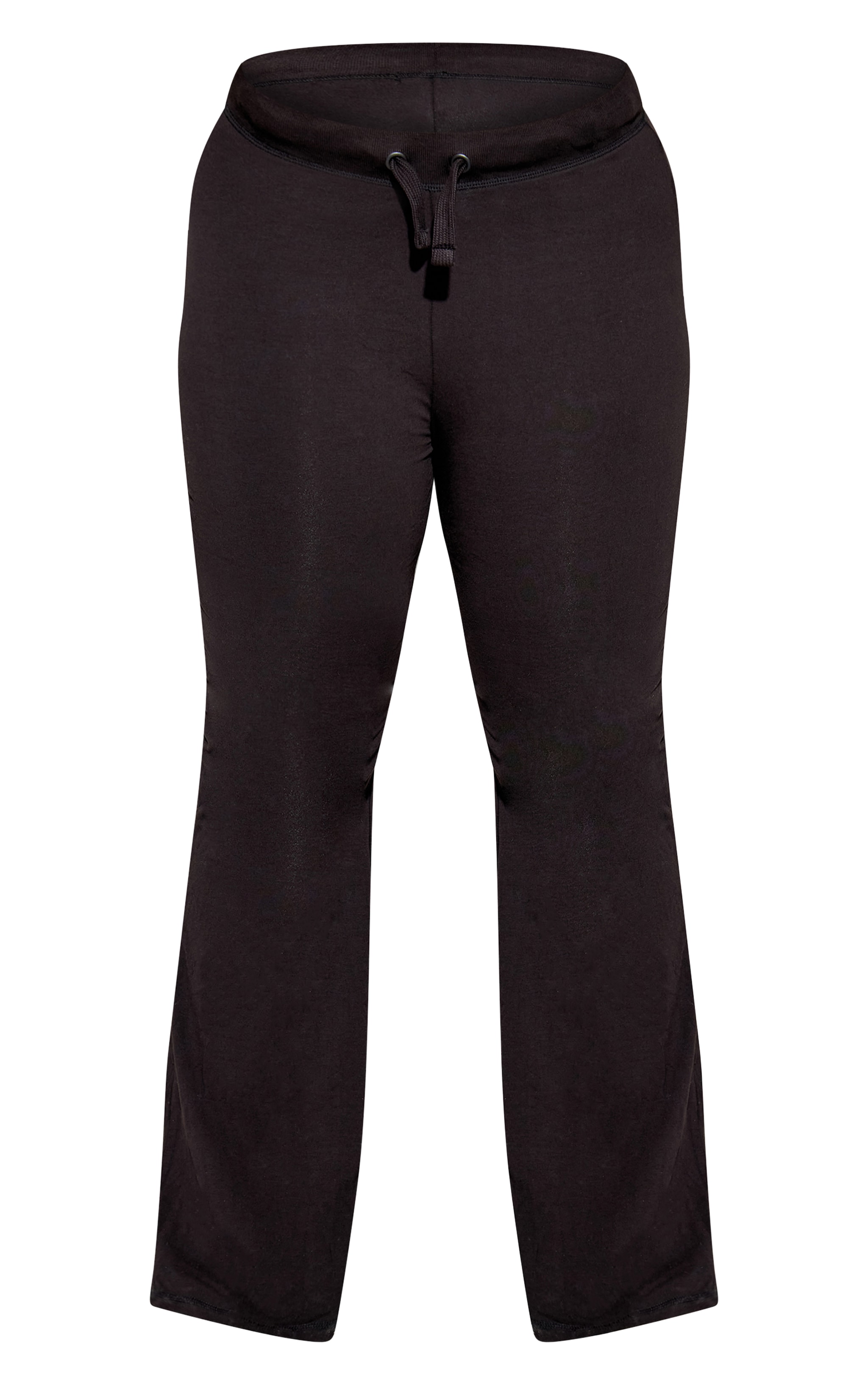 Plus Black Low Rise Skinny Flare Pants image 5